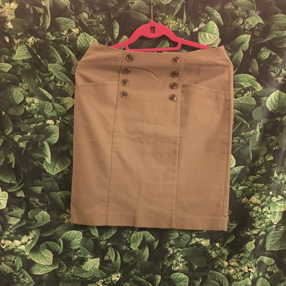 Banana Republic Khaki Pencil Skirt
